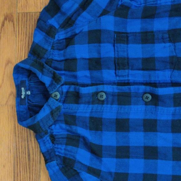 Madewell Jane Plaid Flannel Shirt Dress XS - Picture 6 of 11